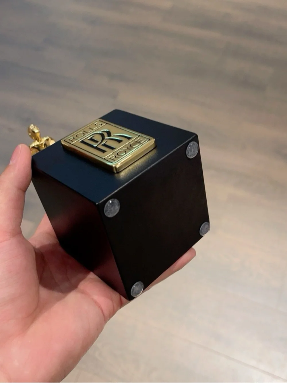 Rolls-Royce  Gold & Black Spirit Sculpture Accent
